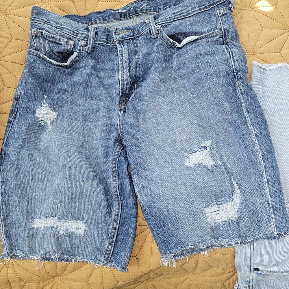Old Navy Distressed Denim Shorts for Men